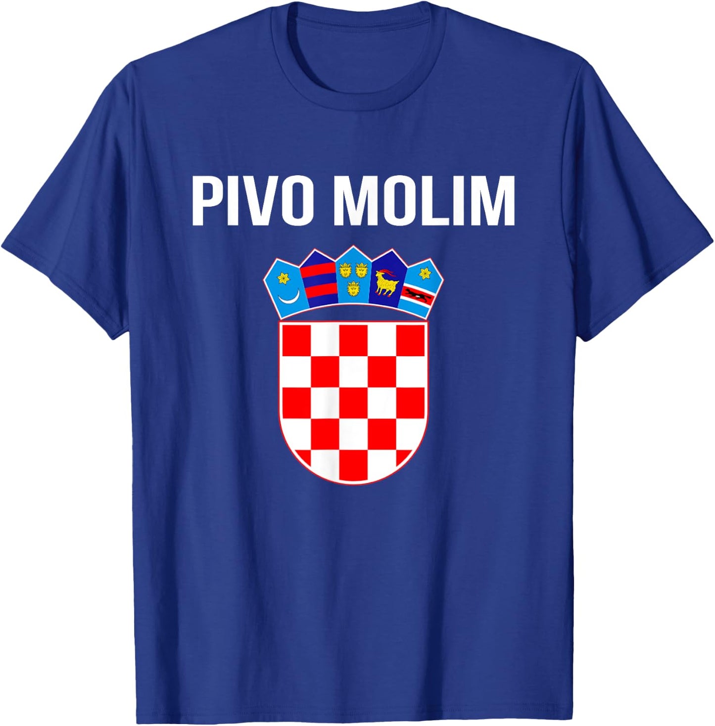 Beer Please In Croatian Shirt Hrvatska Croatia Souvenir Gift T-Shirt - T-Shirt | Royal