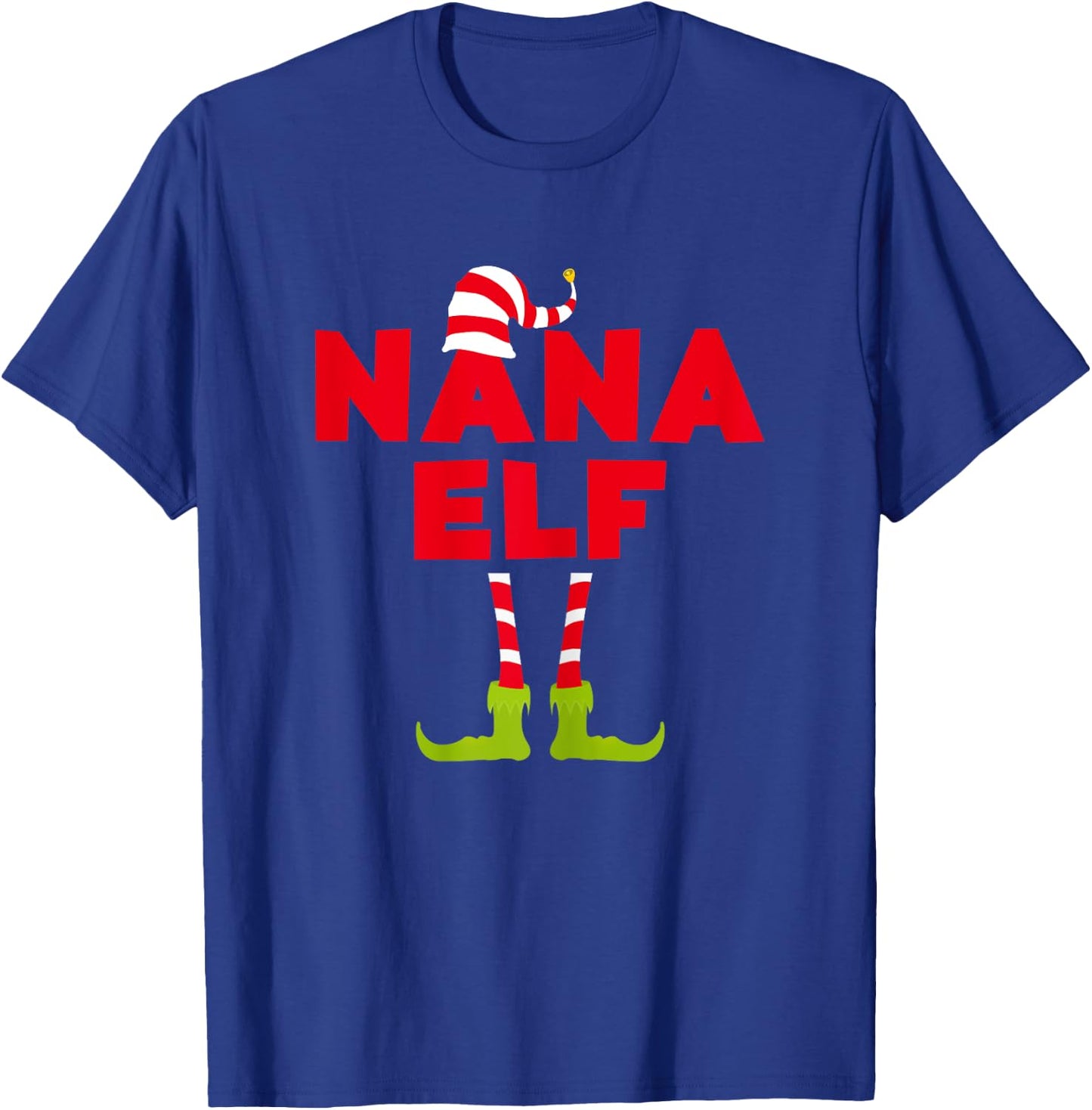 Nana Elf Matching Christmas Elf Shirt T-Shirt - T-Shirt | Royal