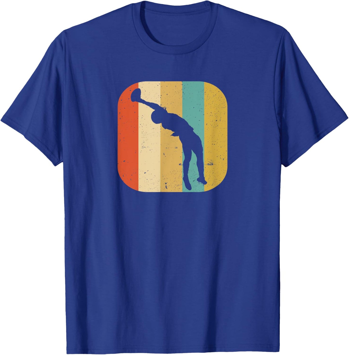 American Football OBJ Catch Design T-Shirt - T-Shirt | Royal