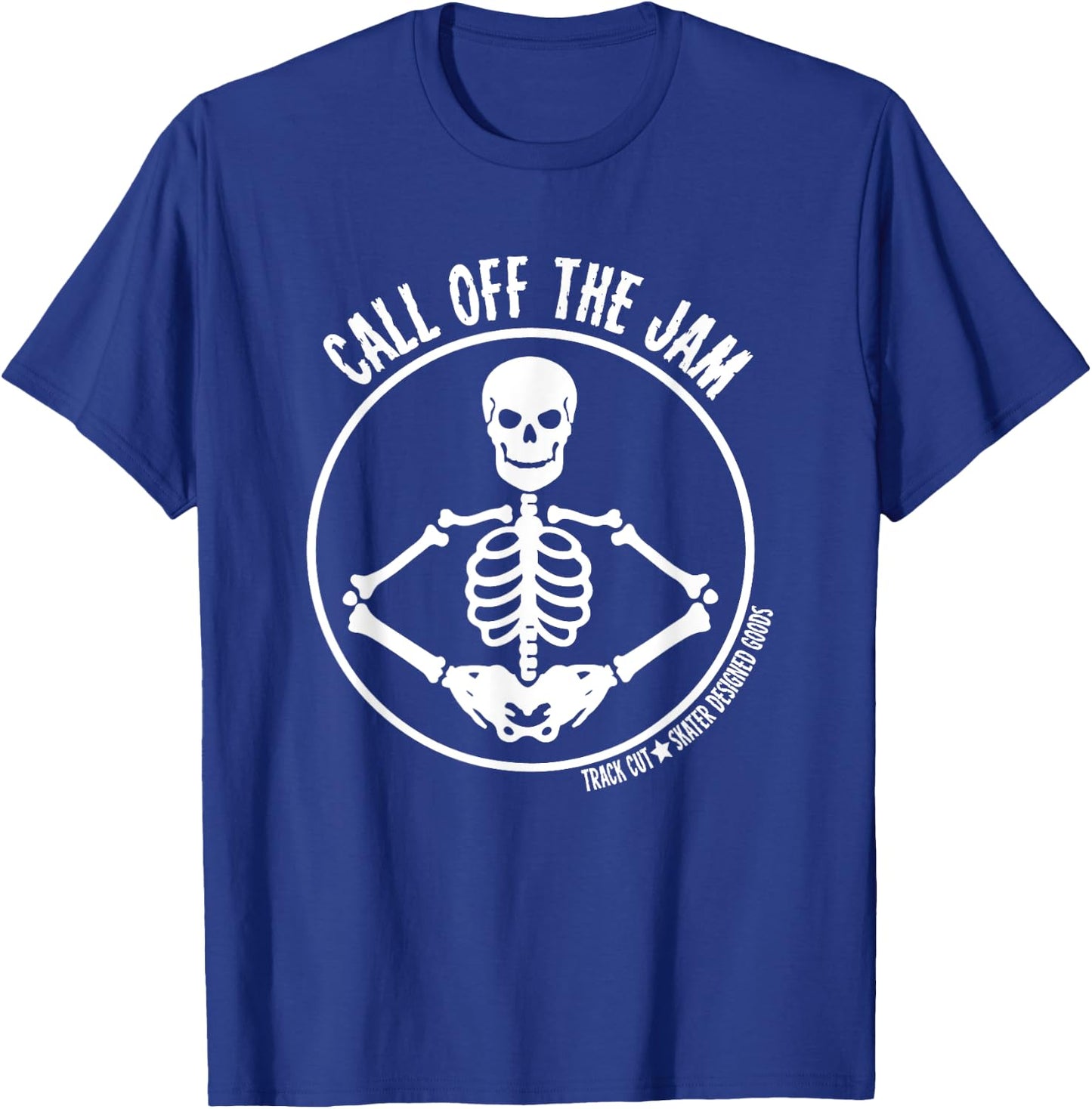 Roller Derby Call Off the Jam Halloween Skeleton T-Shirt - T-Shirt | Royal