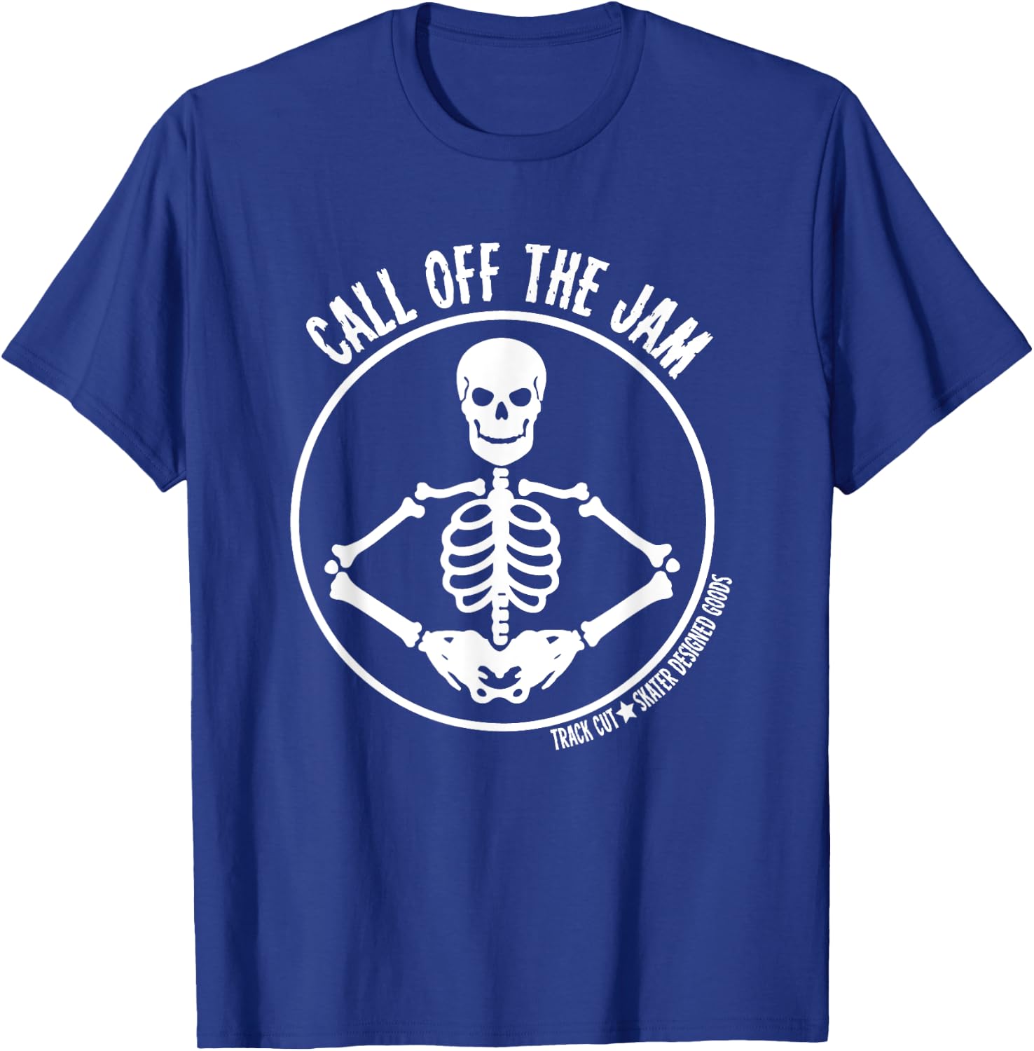 Roller Derby Call Off the Jam Halloween Skeleton T-Shirt - T-Shirt | Royal