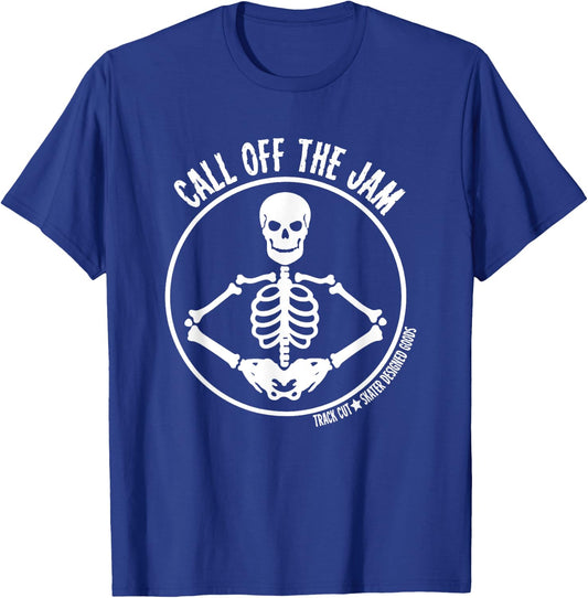 Roller Derby Call Off the Jam Halloween Skeleton T-Shirt - T-Shirt | Royal