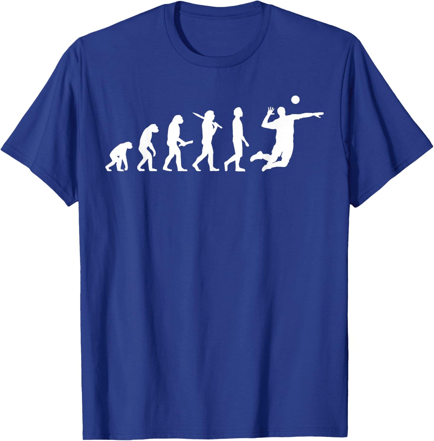 Volleyball Evolution - Volleyball Player T-Shirt - T-Shirt | Royal