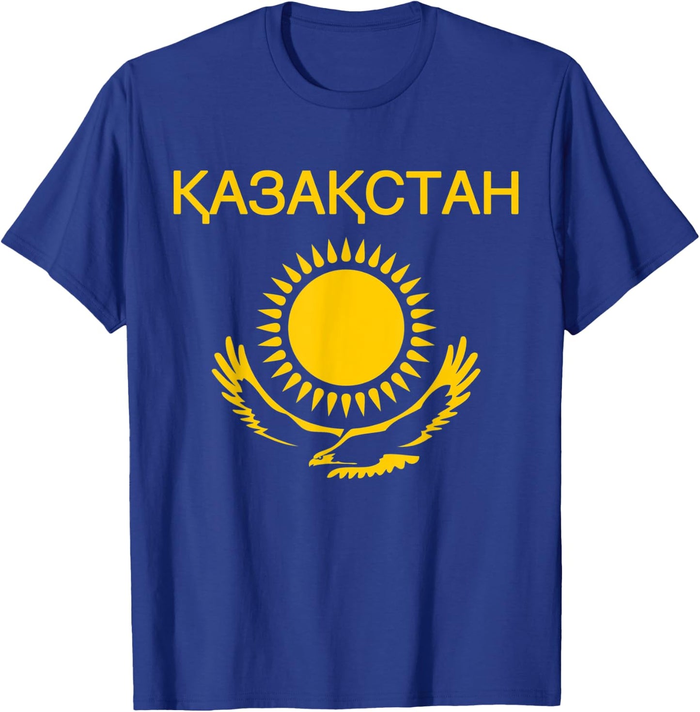 Kazakhstan Flag Shirt Kazakh Eagle Kazakhstani Pride Gift T-Shirt - T-Shirt | Royal