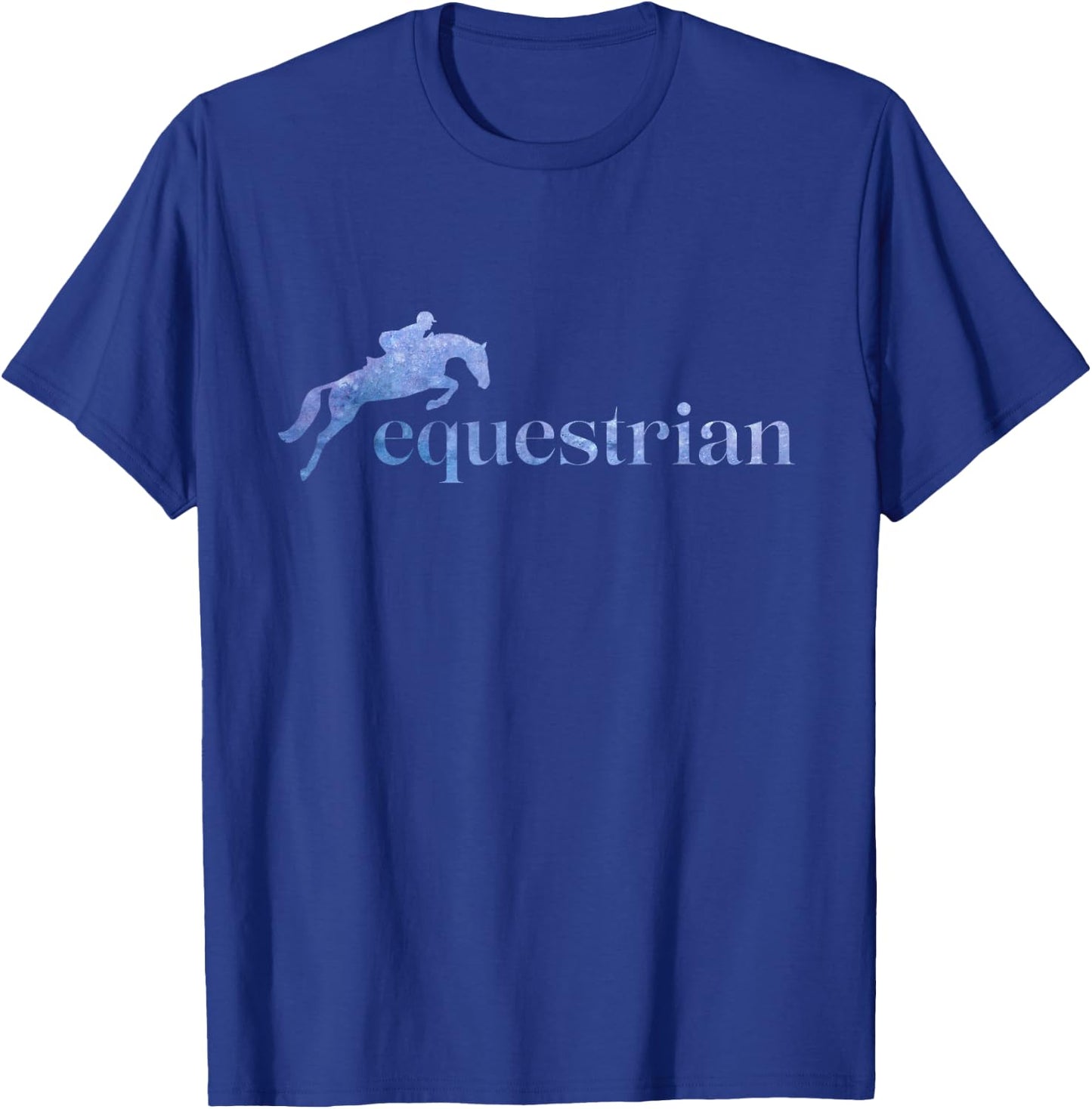 Horse Riding English Equestrian Hunter Jumper T-Shirt - T-Shirt | Royal