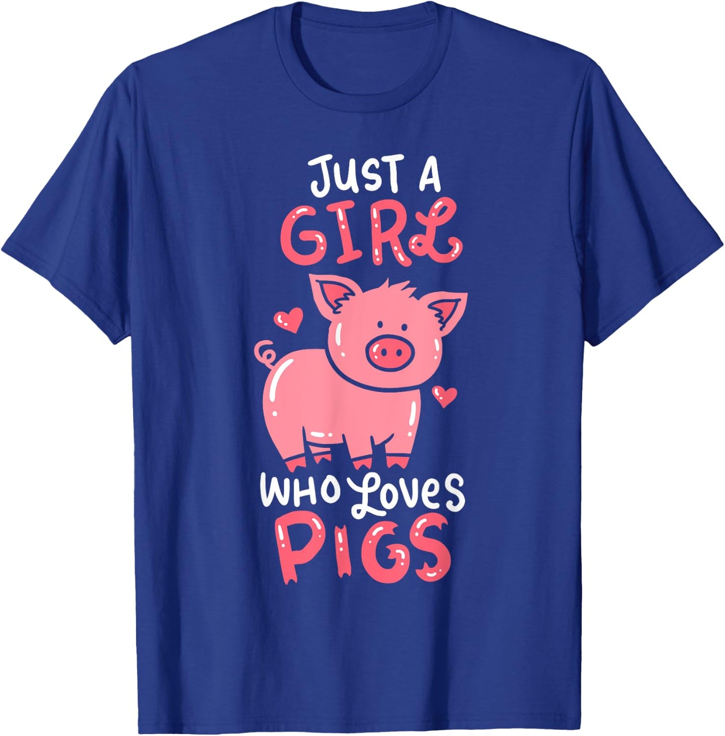Pig Piglet Hog Farm Animal Funny Gift T-Shirt - T-Shirt | Royal