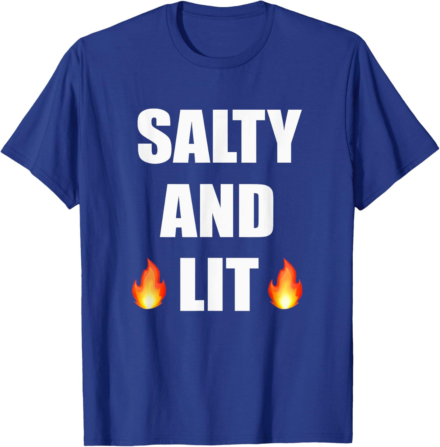 Salty And Lit T Shirt Christian Bold Faith Hope Joy T-Shirt - T-Shirt | Royal