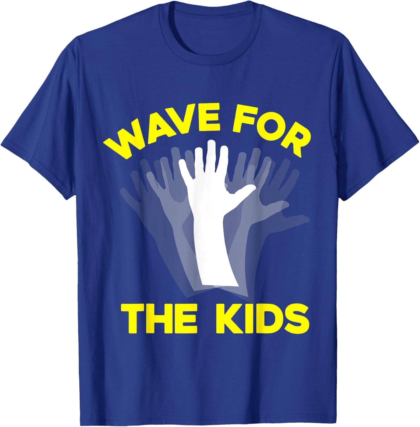 Wave for the Kids (iowa shirt) T-Shirt - T-Shirt | Royal