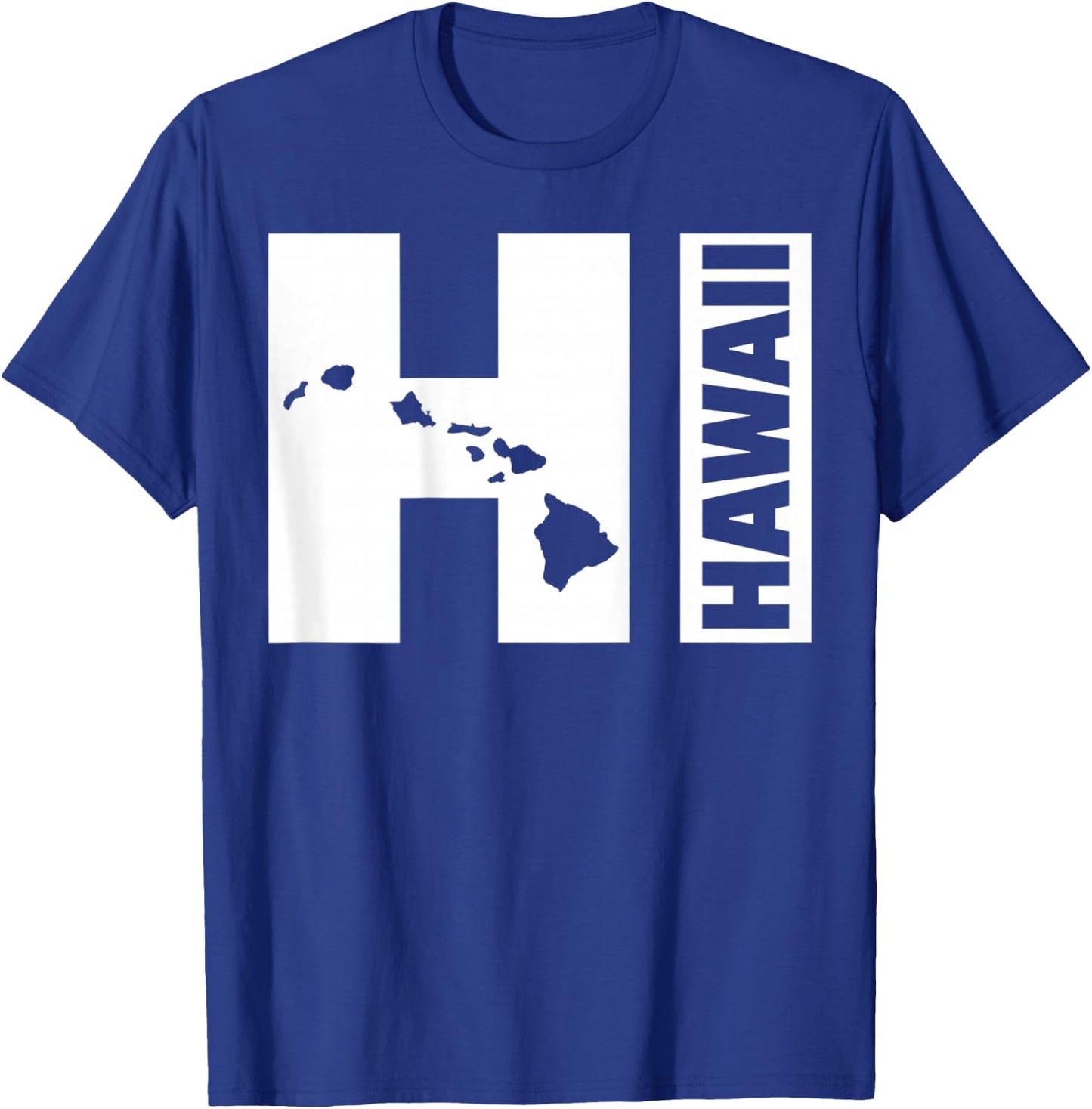 Vintage Hawaiian Islands Hawaii Aloha State T-Shirt - T-Shirt | Royal