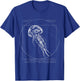 Beach Jellyfishes Art Drawing Dress Gift Vitruvian Jellyfish Women Girls Kids T-Shirt - T-Shirt | Royal