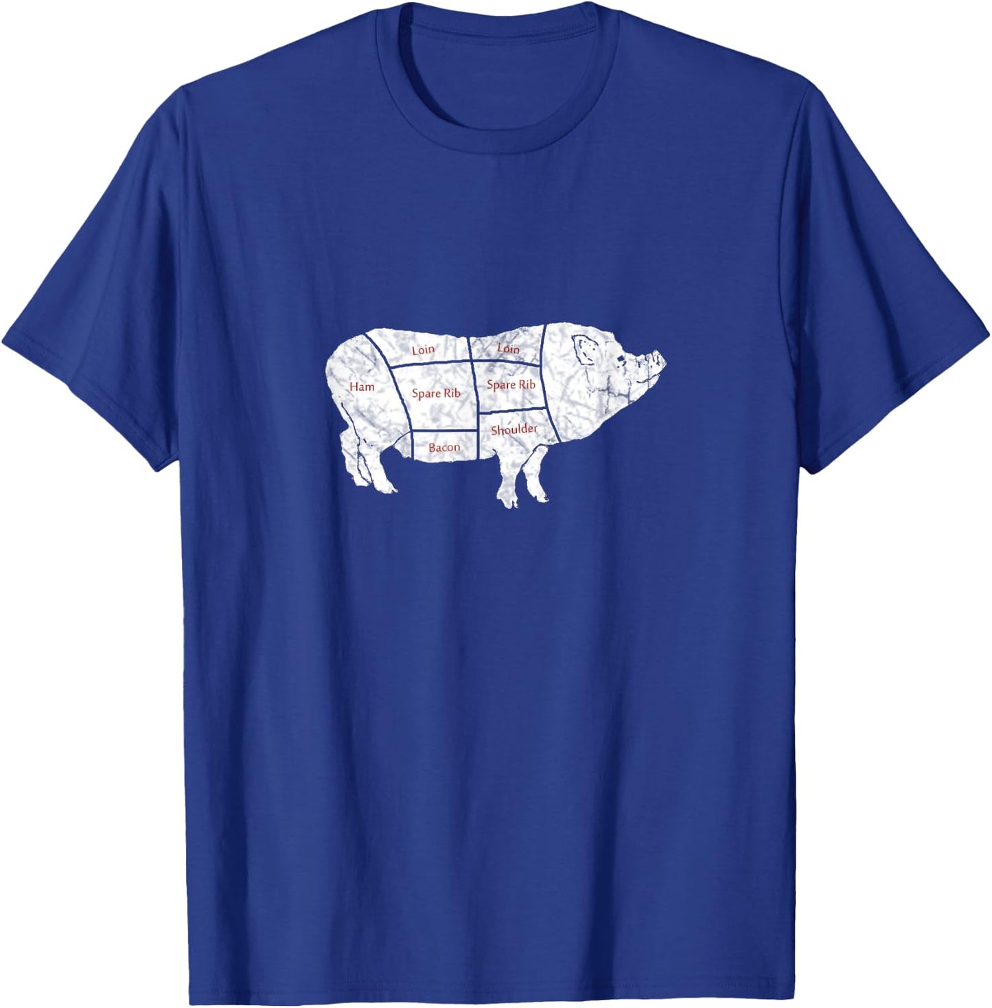 Classic Pig Parts T-Shirt - T-Shirt | Royal