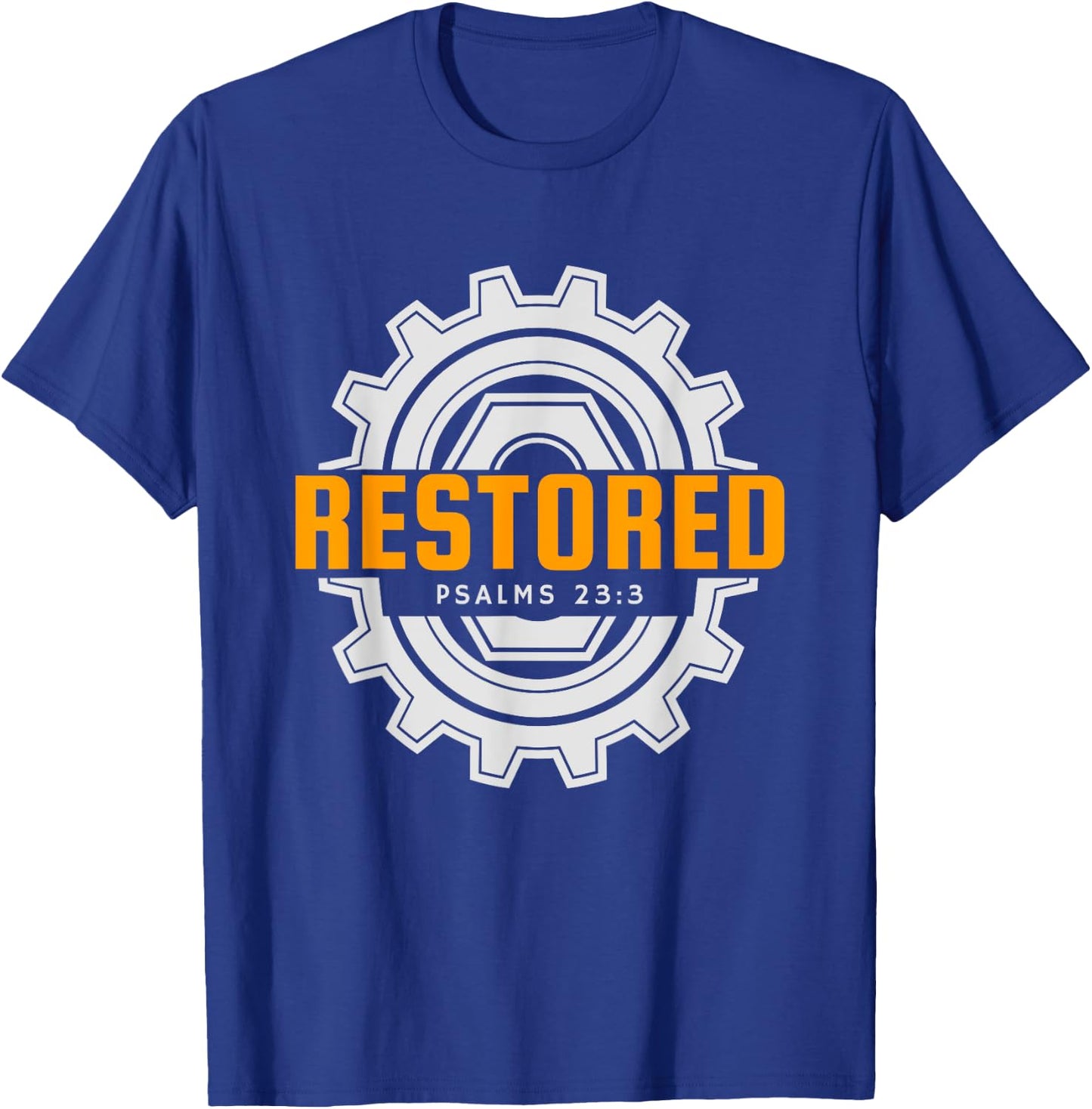 Mechanic Christian Restored Jesus Shirt T-Shirt - T-Shirt | Royal