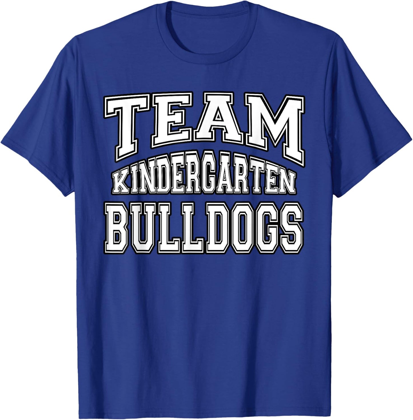 Team Kindergarten Grade Bulldogs Student Back To School T-Shirt - T-Shirt | Royal
