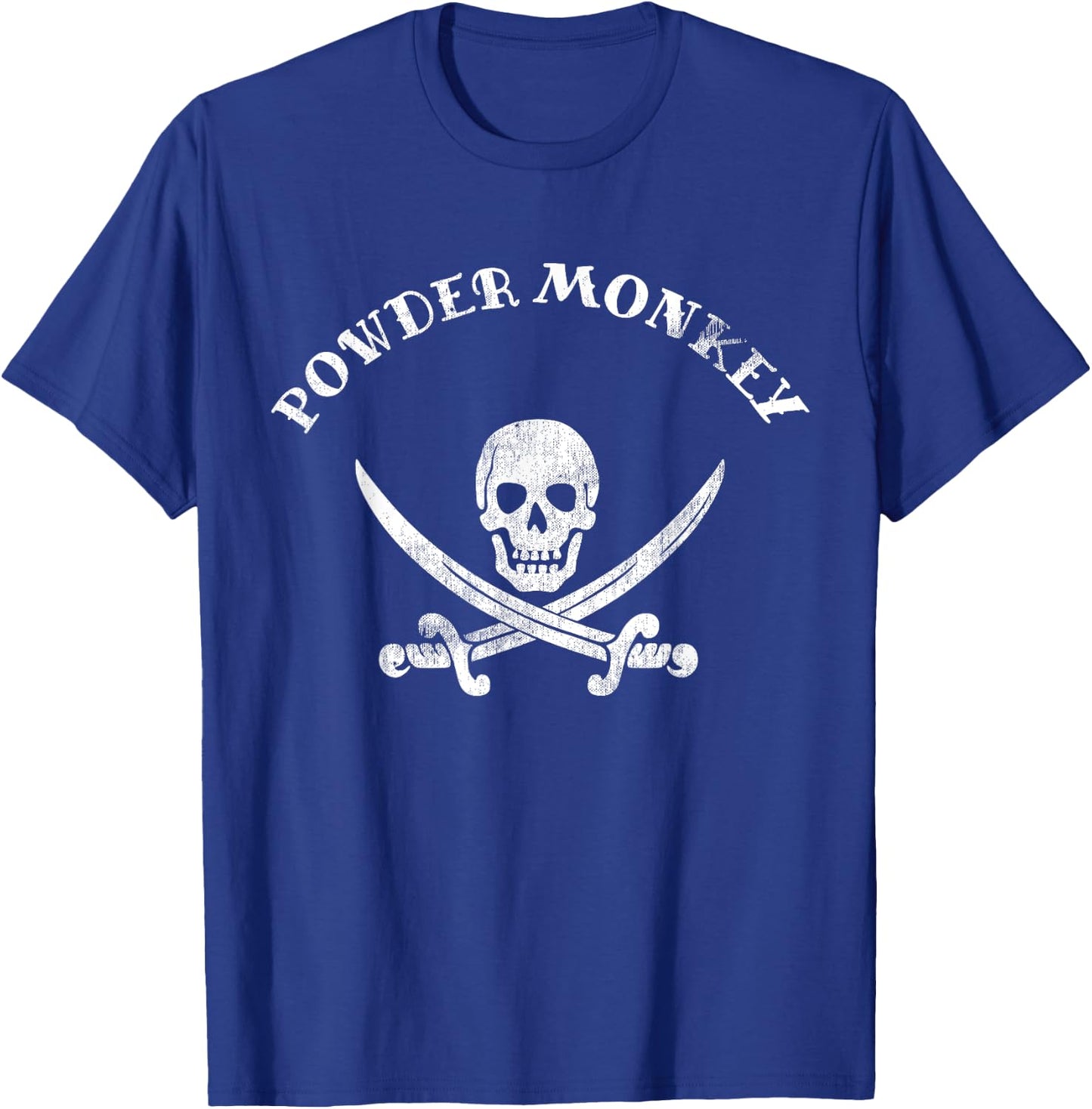 Vintage Matching Pirate Shirt Boat Crew Powder Monkey T-Shirt - T-Shirt | Royal