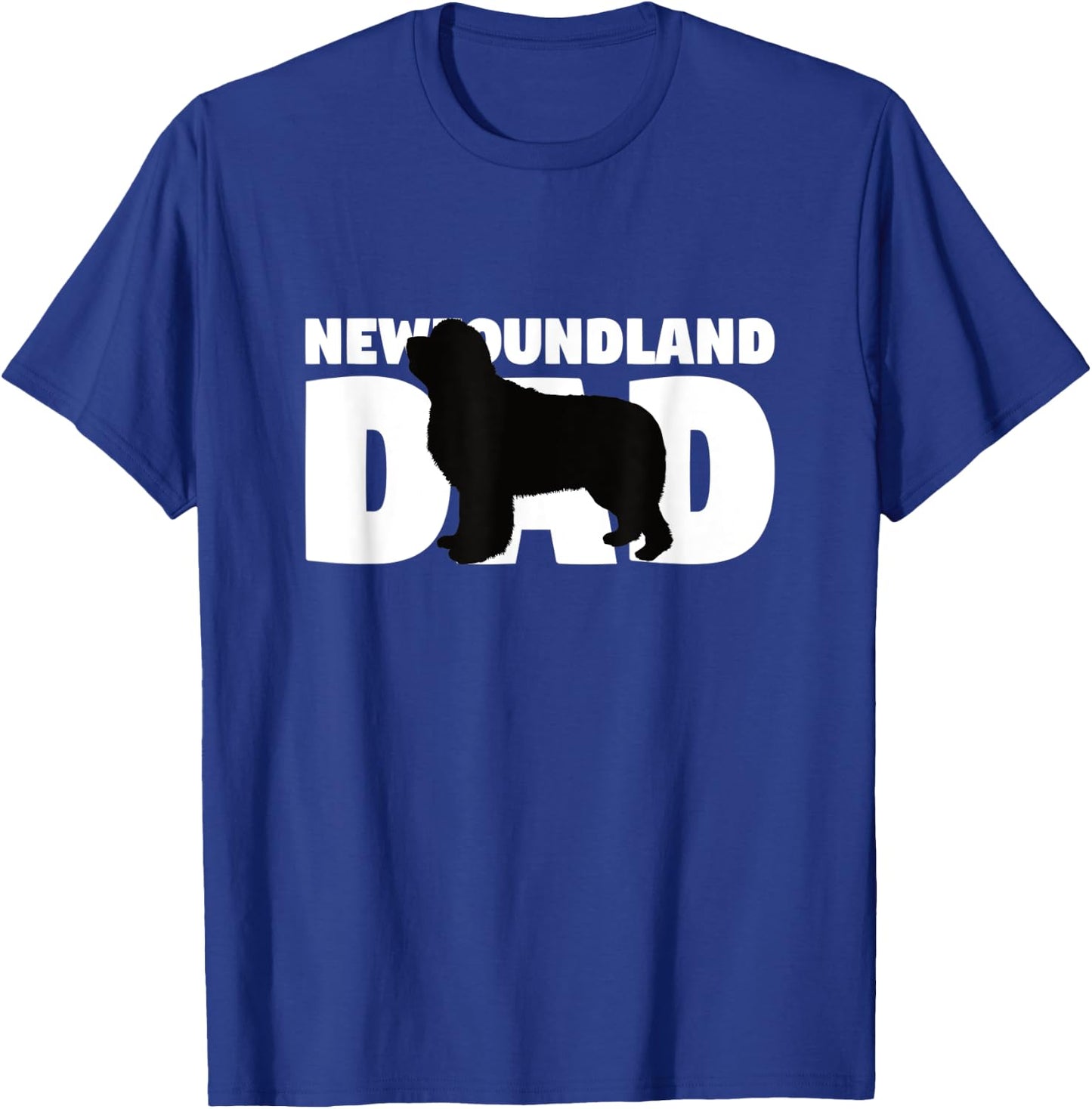 Newfoundland Dad Shirt Newfoundland Gift Dog Father Dog Men Women Kids T-Shirt - T-Shirt | Royal