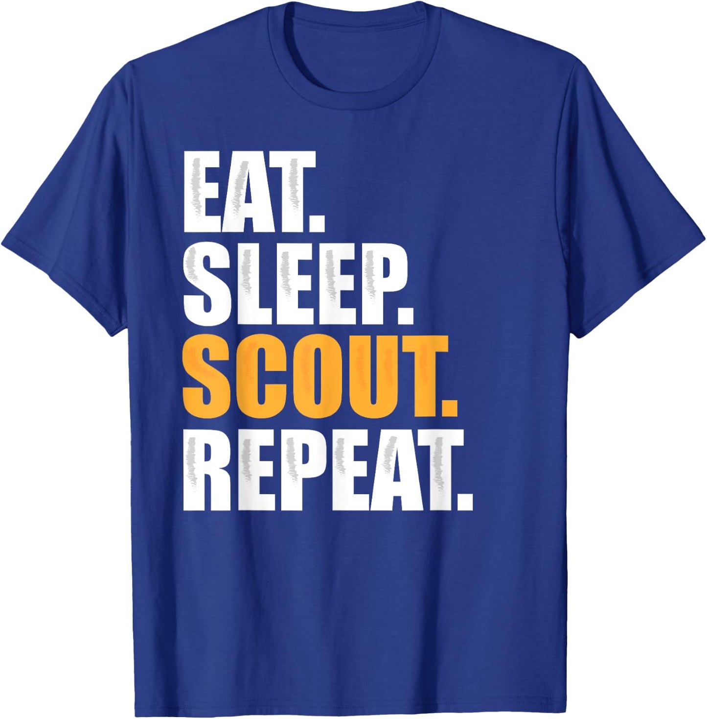 Eat Sleep Scout Repeat - Scouting Gift T-Shirt - T-Shirt | Royal