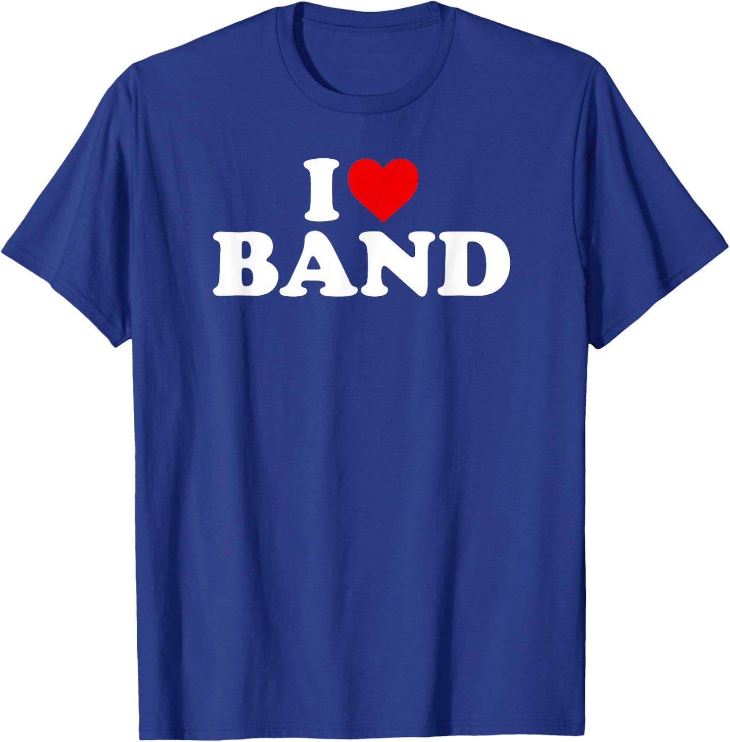 I Love Band - Heart T-Shirt - T-Shirt | Royal