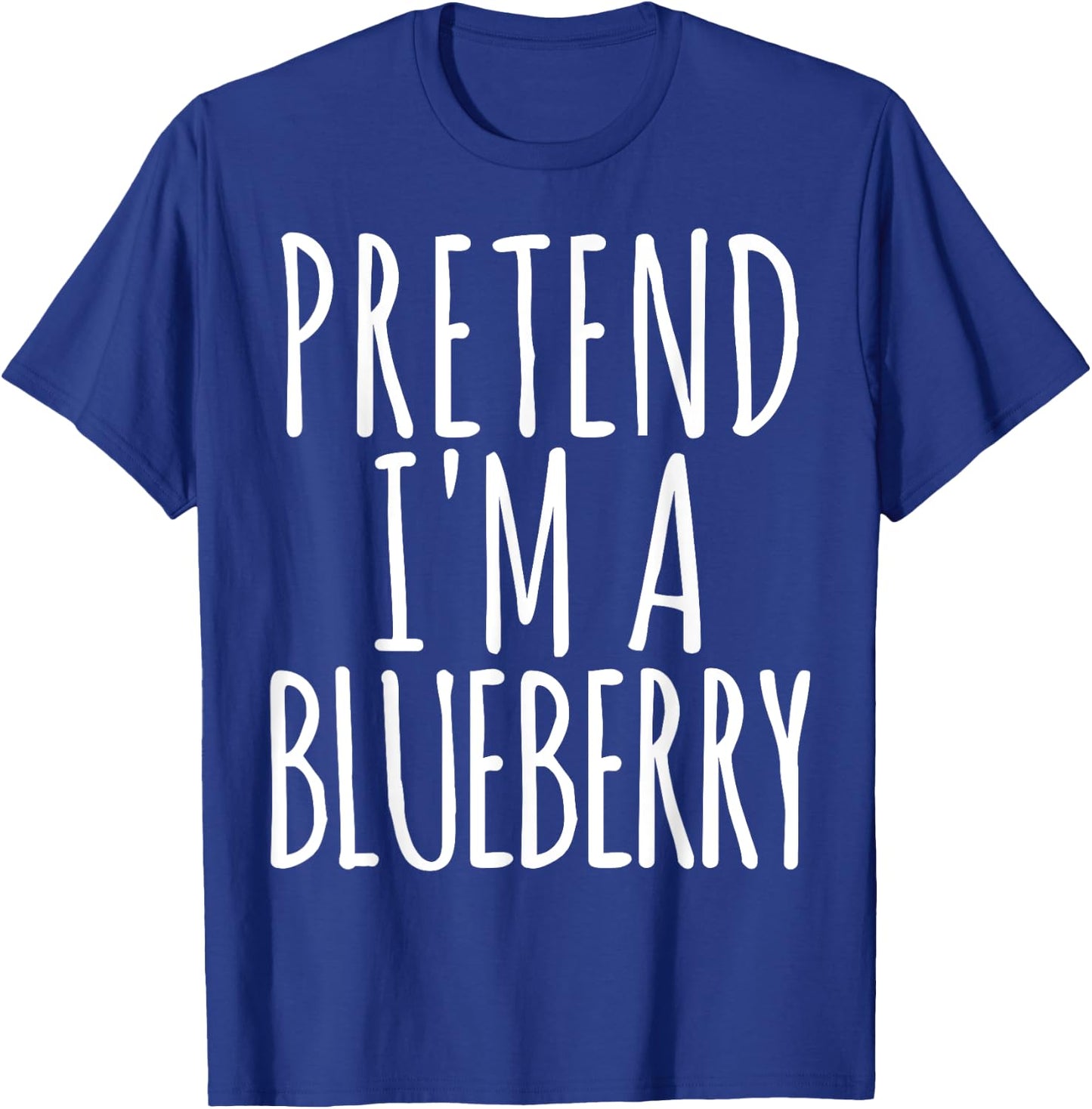 Funny Lazy Halloween PRETEND I'M A BLUEBERRY Gift Men T-Shirt - T-Shirt | Royal