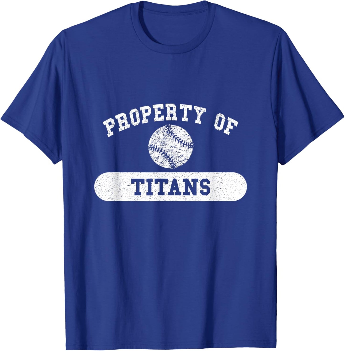 Property of Titans Baseball T-Shirt - T-Shirt | Royal