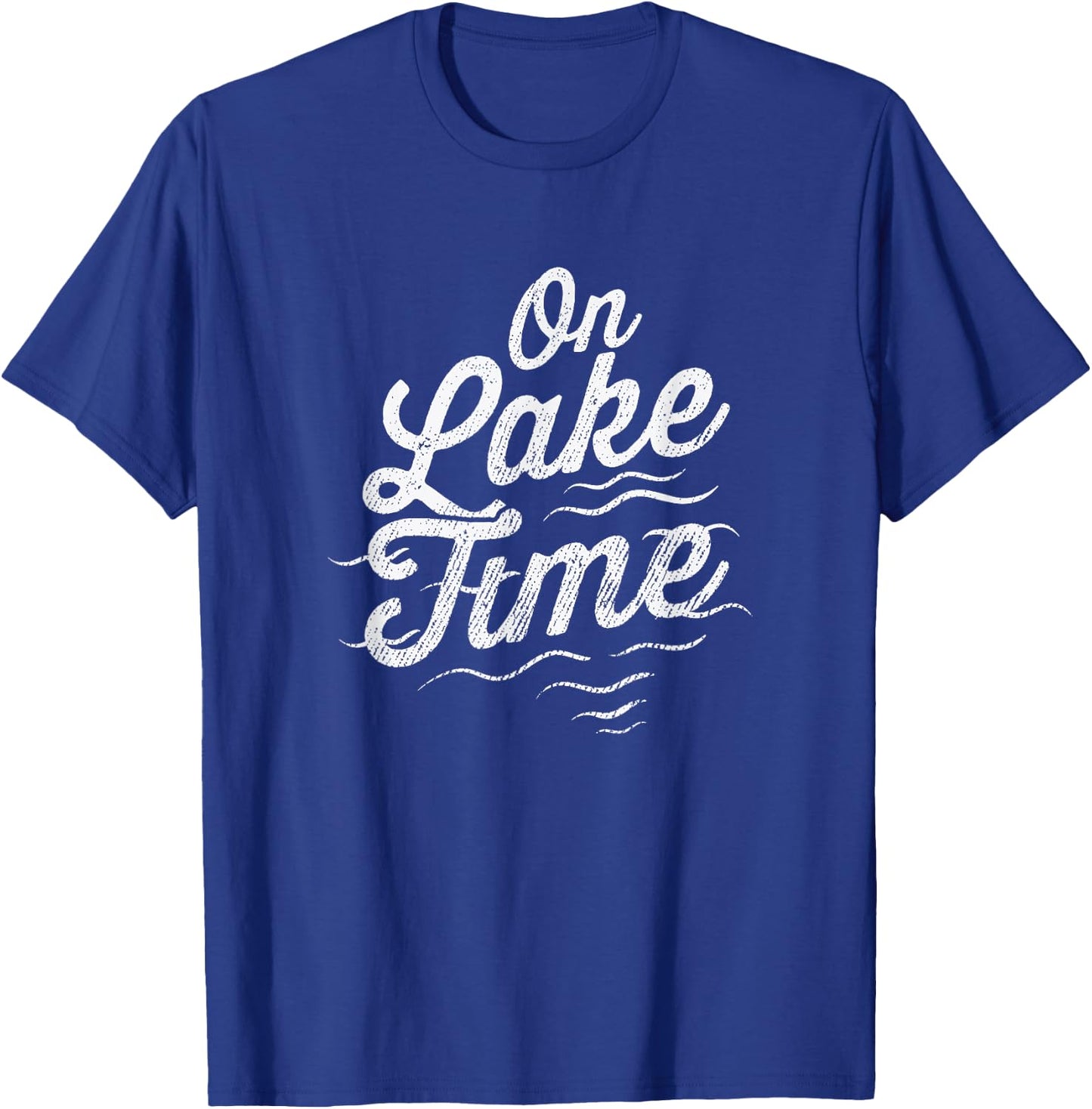 On Lake Time Funny Summer Boating And Fishing Women T-Shirt - T-Shirt | Royal