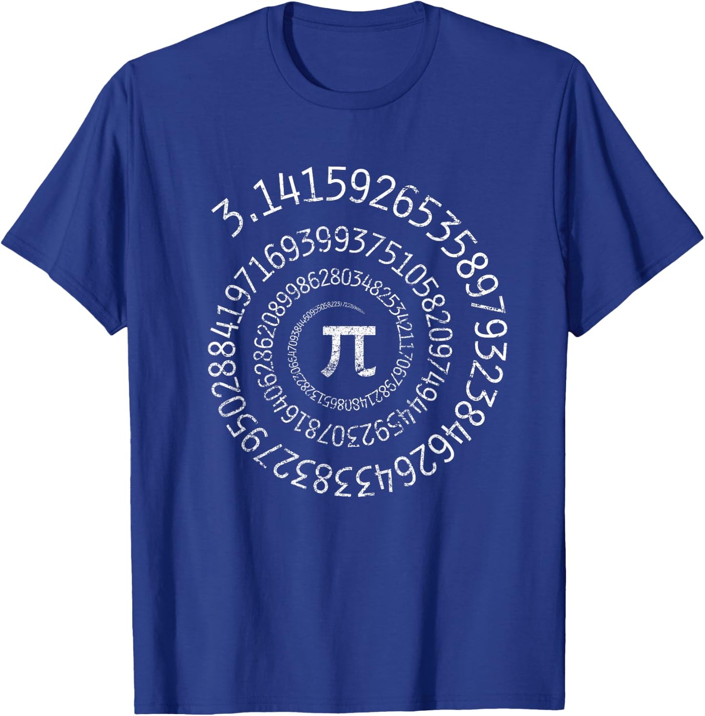 Pi Day Spiral Pi Math T-Shirt - T-Shirt | Royal