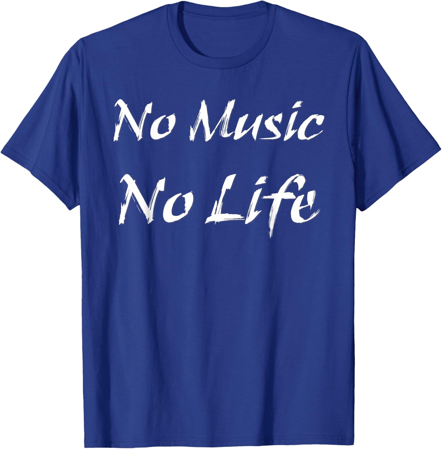 No Music No Life T-Shirt - T-Shirt | Royal
