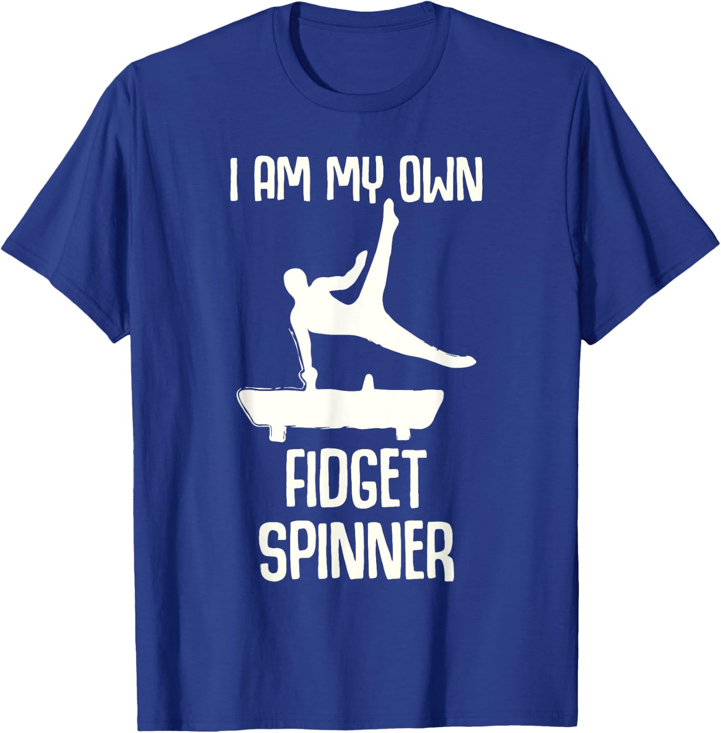 Boys Gymnastics Fidget Spinner T-Shirt - T-Shirt | Royal