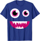 Cute Eye Monster Face Smile Funny Halloween Kids Man Women T-Shirt - T-Shirt | Royal