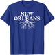 New Orleans Roots Grunge T-Shirt - T-Shirt | Royal