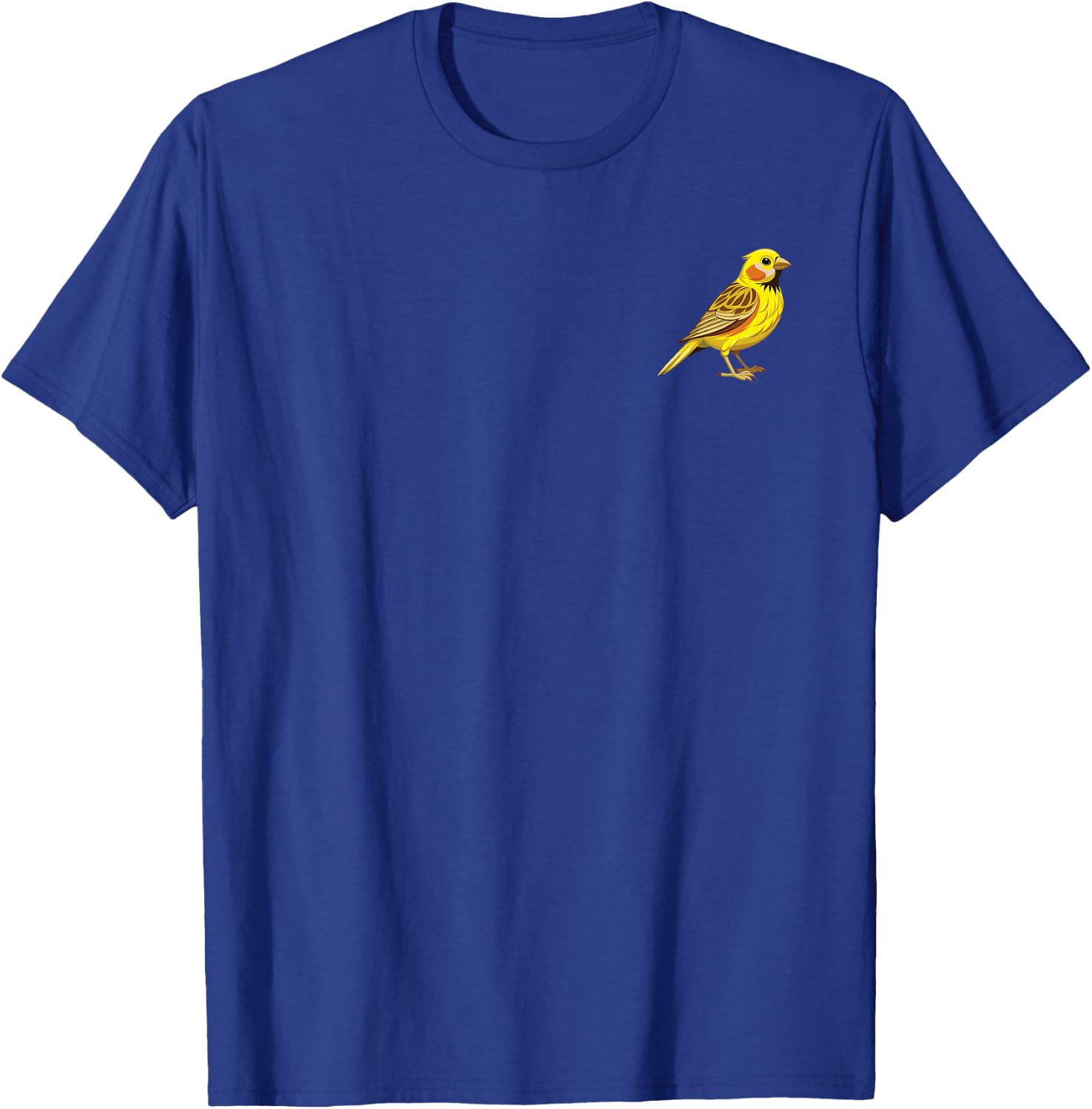 American Goldfinch Bird in the Pocket Cute Nature Design T-Shirt - T-Shirt | Royal
