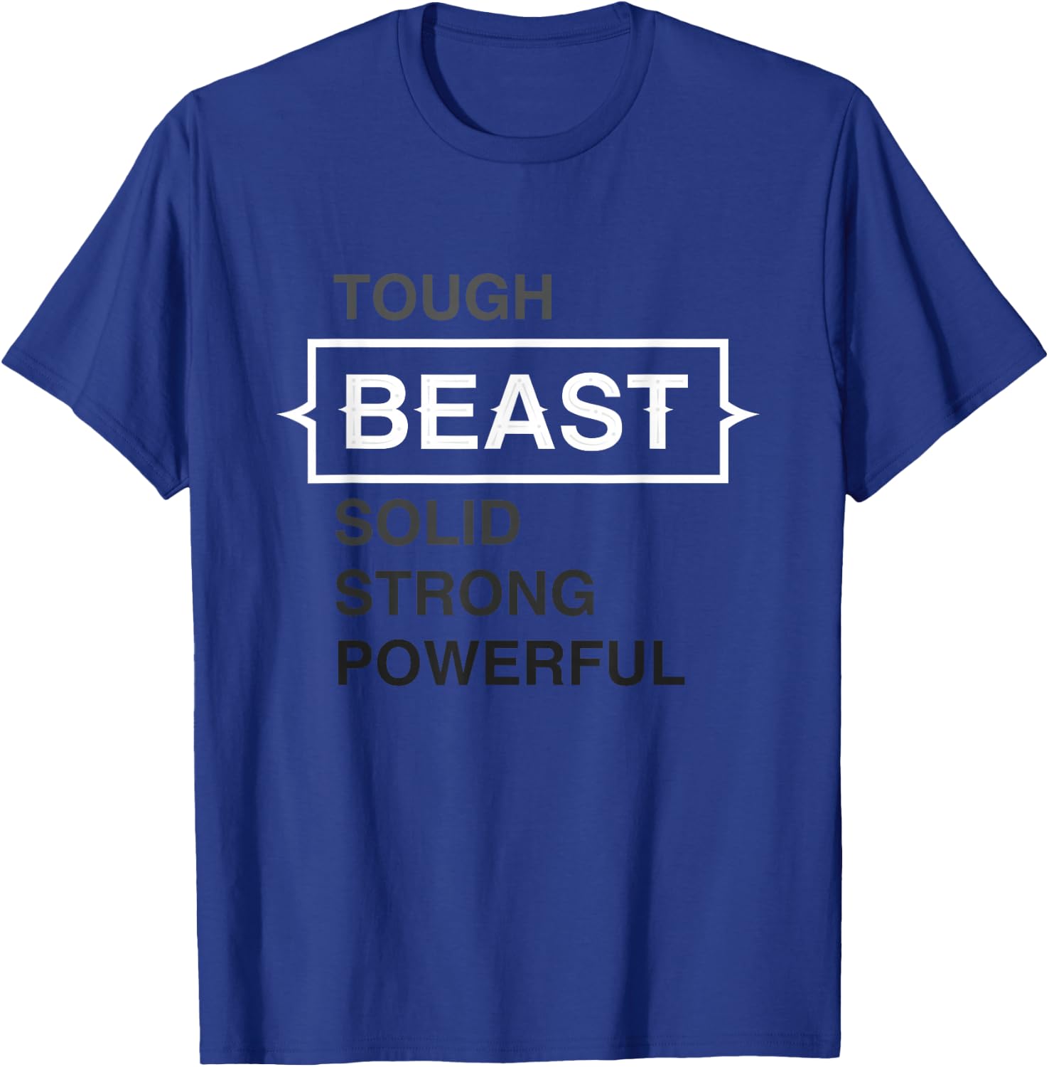 Beast - Workout Gym Mode Weight Lifting T-Shirt - T-Shirt | Royal