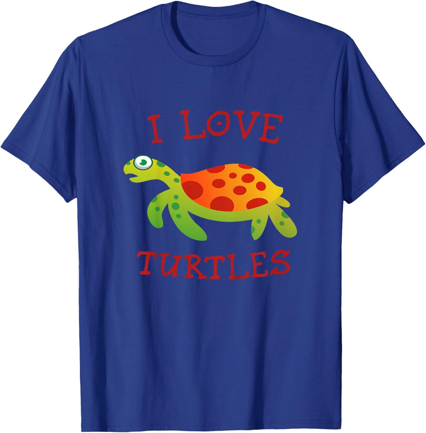Kids Cute Turtle t Shirts for Kids | Boys and Girls Turtle T-Shirt - T-Shirt | Royal