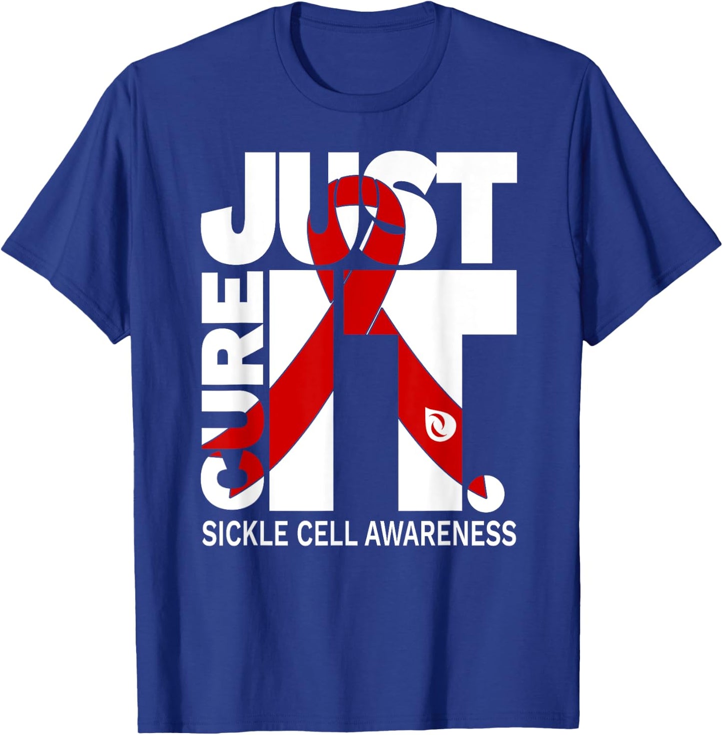 Just Cure Sickle Cell Awareness Ribbon T-Shirt - T-Shirt | Royal