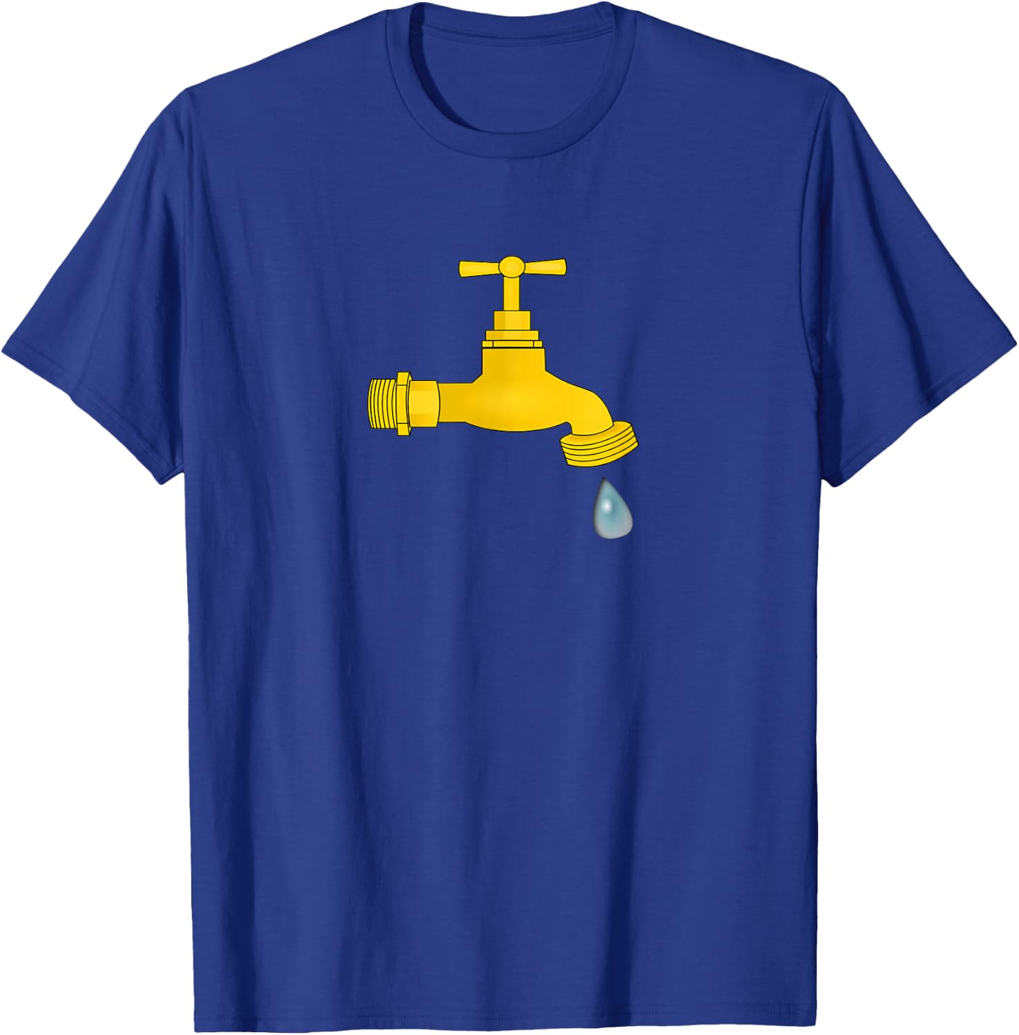 Dripping Faucet Leaky Faucet Drip Shirt Plumber Gift T-Shirt - T-Shirt | Royal