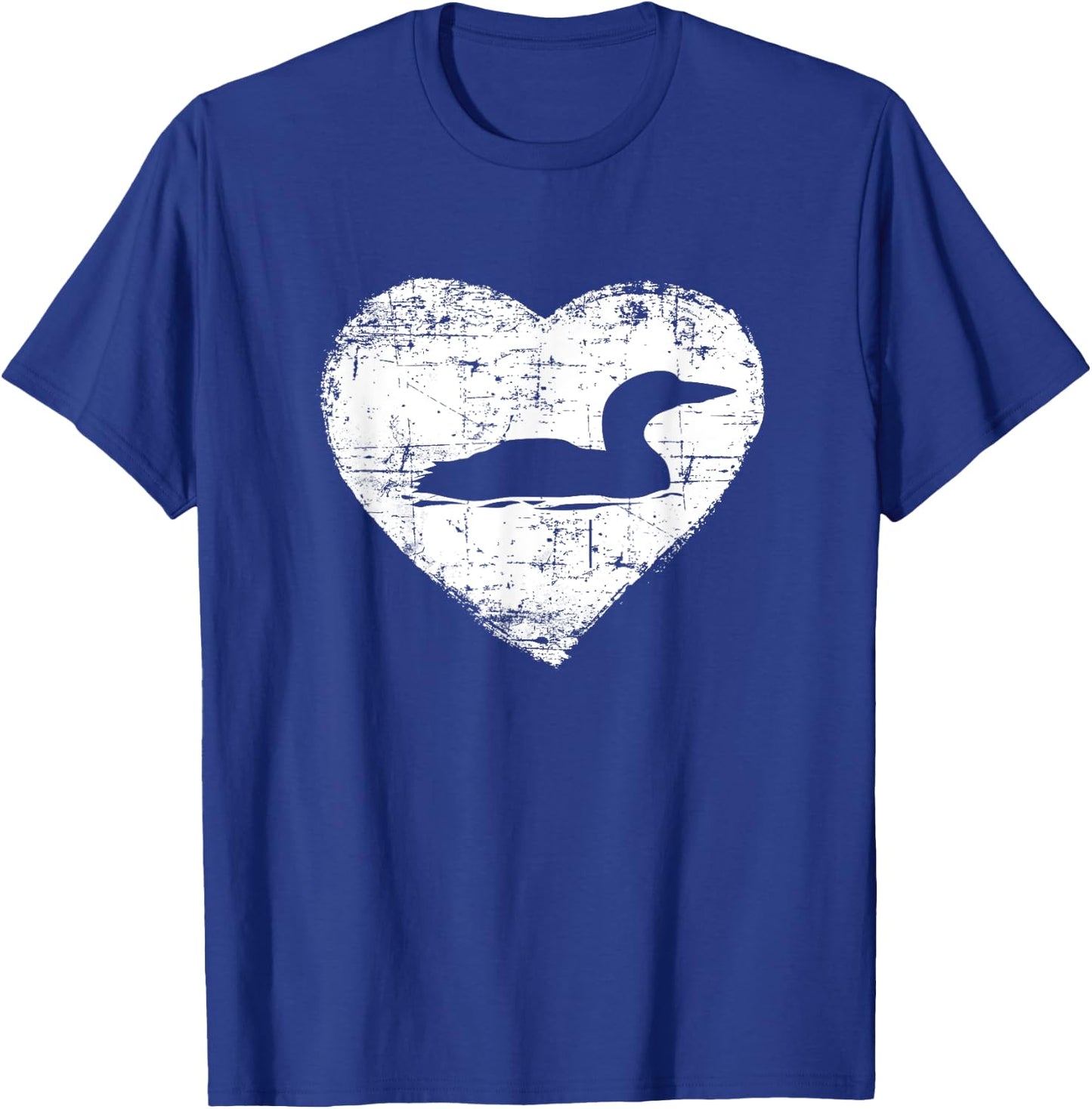 Loon | Love Loons Heart Lake Shirt T-Shirt - T-Shirt | Royal