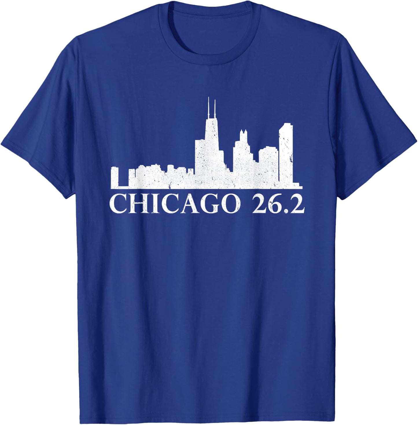 Chicago 26.2 Running Marathon Illinois Marathoner Shirt T-Shirt - T-Shirt | Royal
