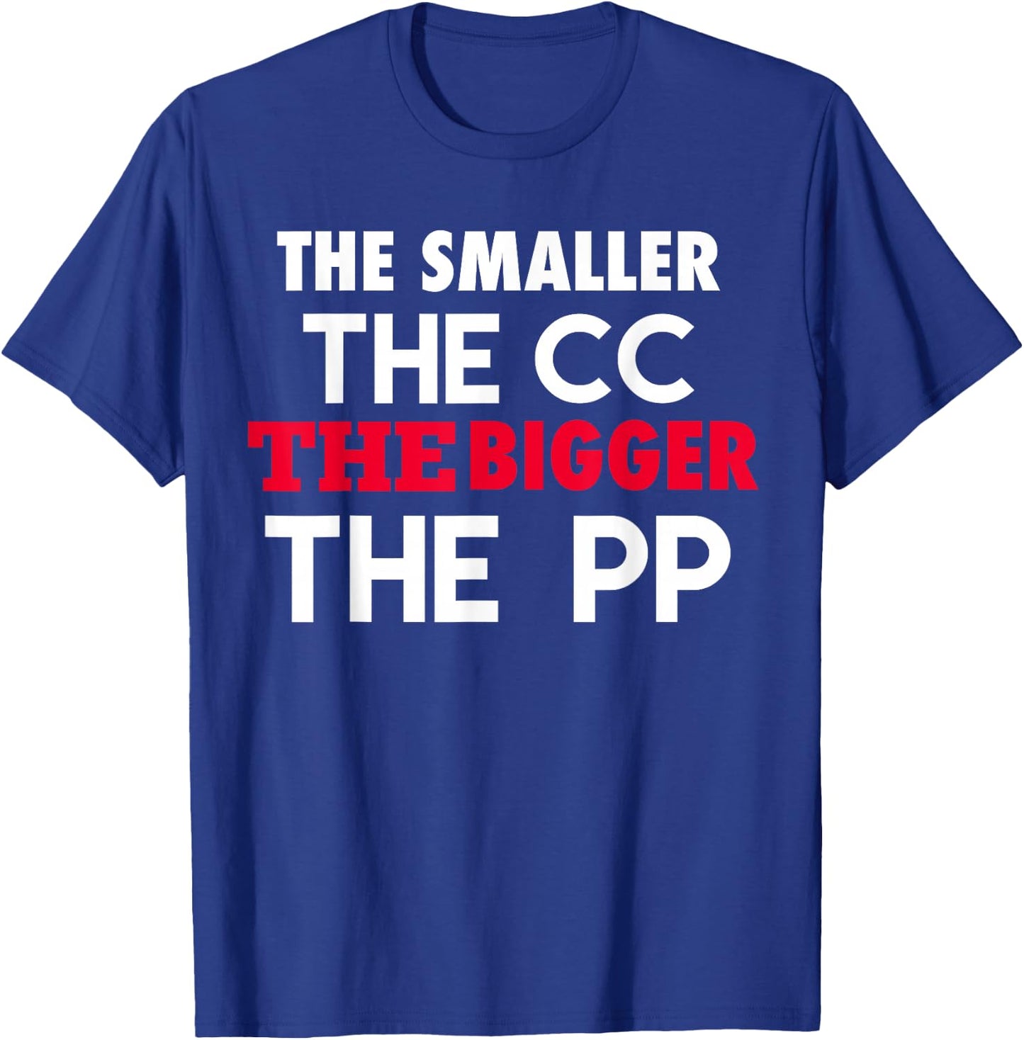 Small CC Big PP Funny Mini Moto Pit Bike Pocket Motorcycle T-Shirt - T-Shirt | Royal