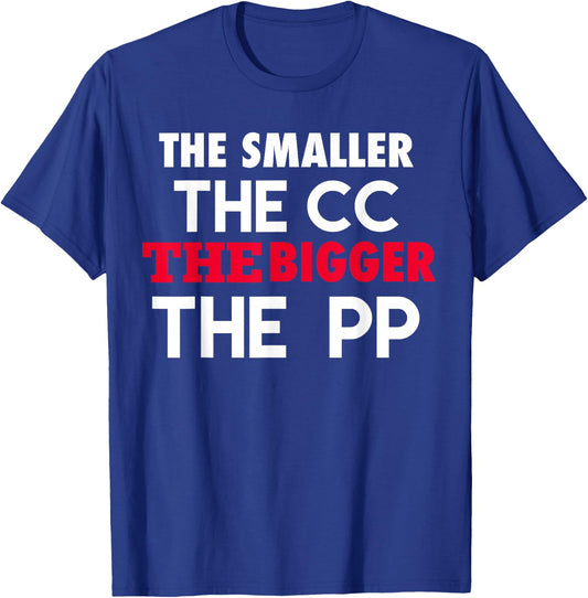Small CC Big PP Funny Mini Moto Pit Bike Pocket Motorcycle T-Shirt - T-Shirt | Royal