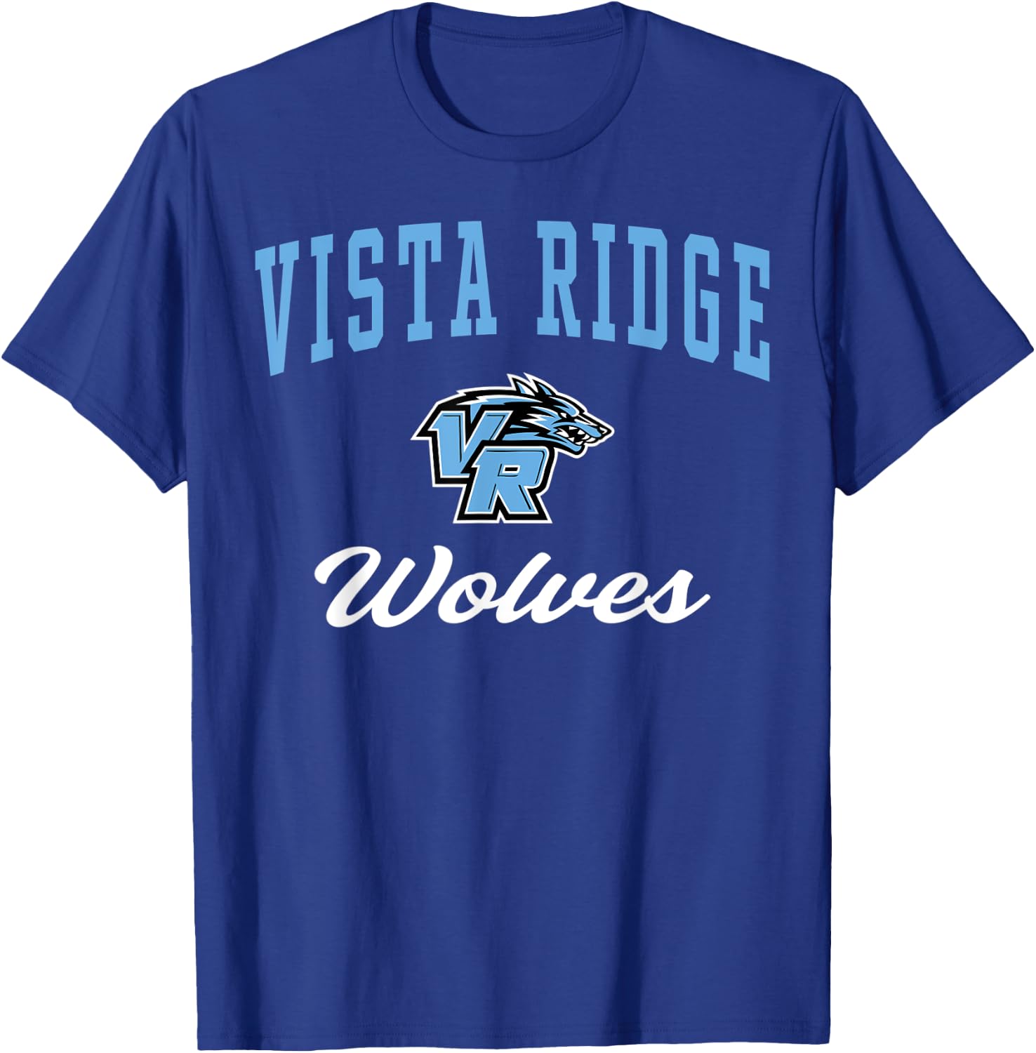 Vista Ridge High School Wolves C3 T-Shirt - T-Shirt | Royal