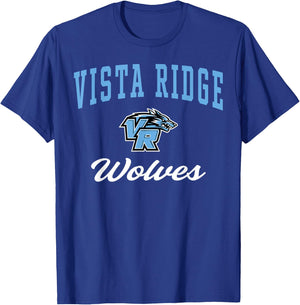 Vista Ridge High School Wolves C3 T-Shirt - T-Shirt | Royal