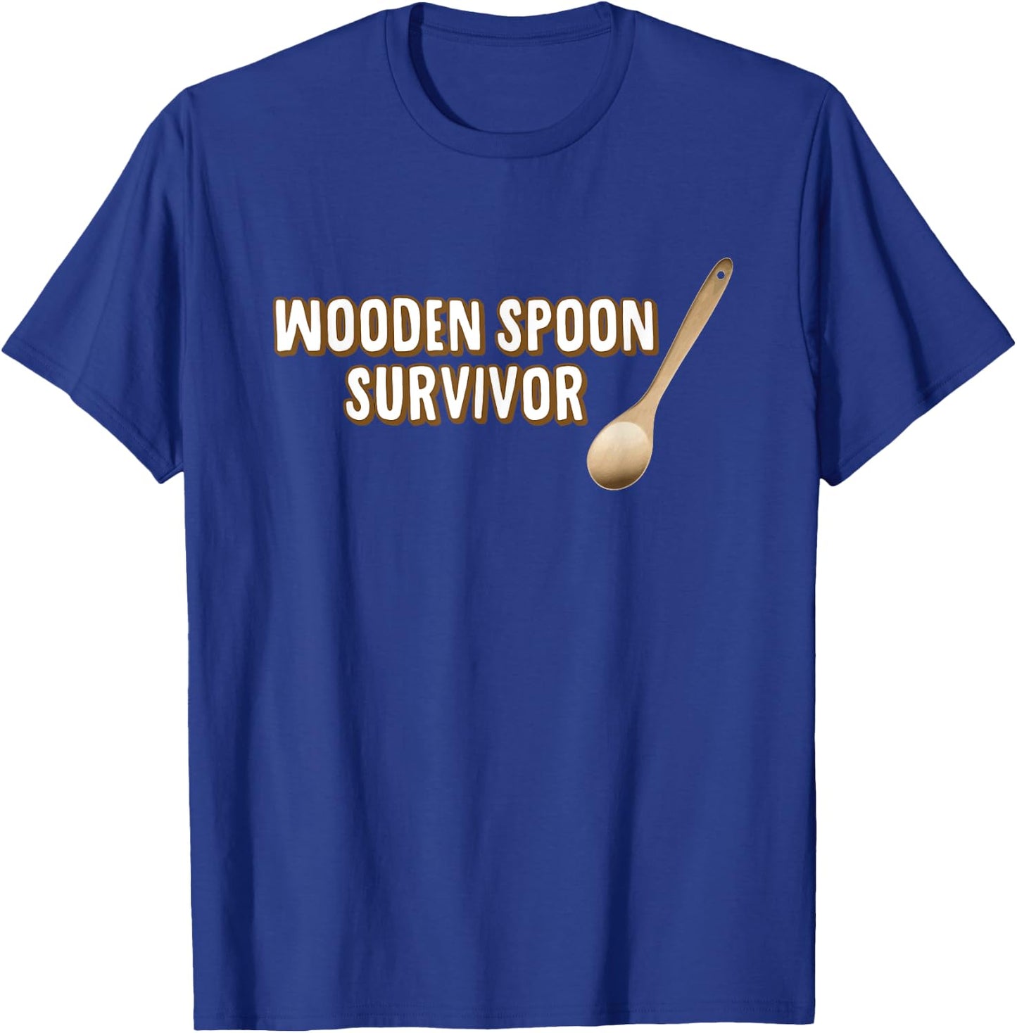 Wooden Spoon Survivor Funny Spanking T-Shirt - T-Shirt | Royal