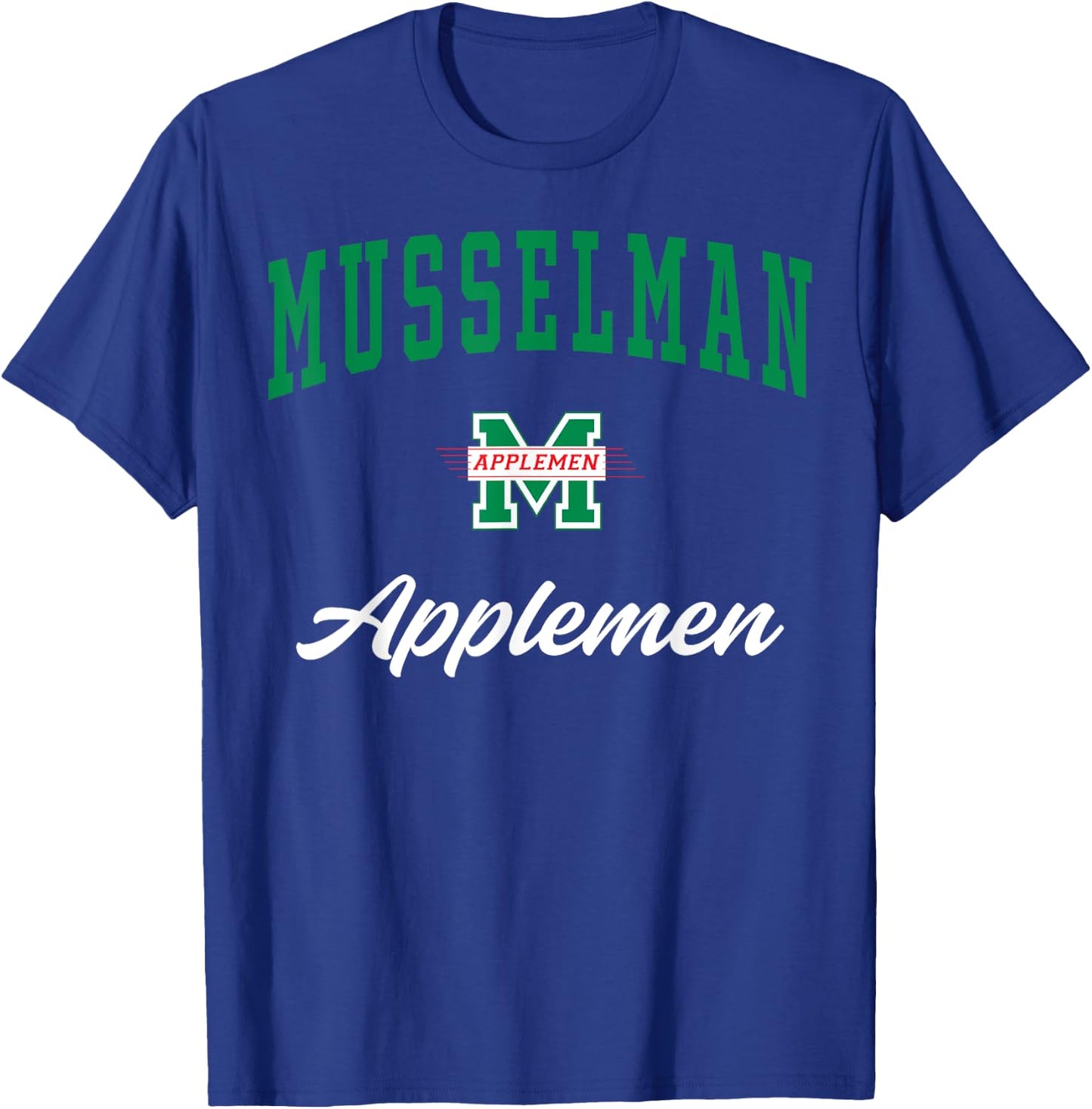 Musselman High School Applemen C3 T-Shirt - T-Shirt | Royal