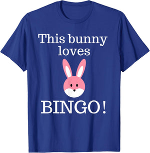 Bingo Game Night This Bunny Loves Bingo T-Shirt - T-Shirt | Royal