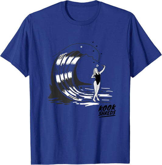 Selfie Slam Kook Shred Surfing T-Shirt - T-Shirt | Royal