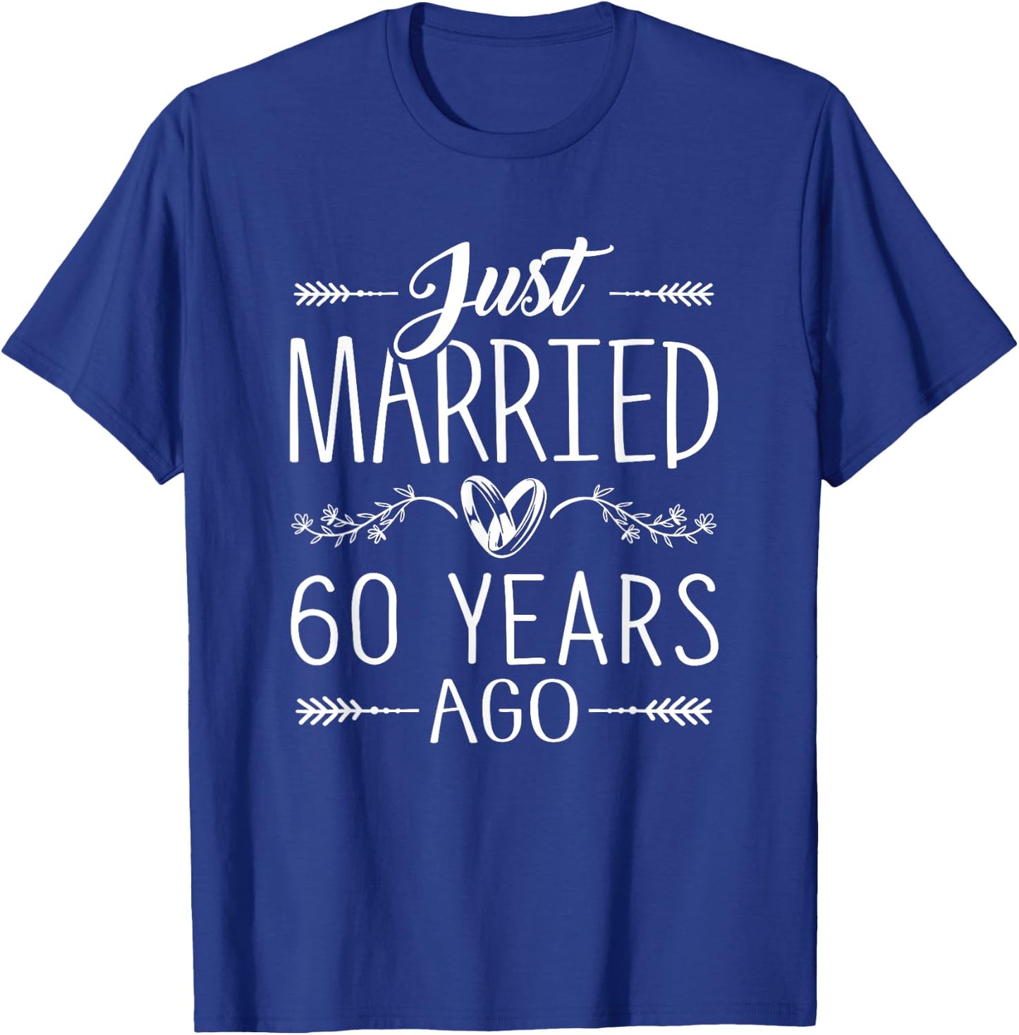 60th Wedding Anniversary Parents Couples 60 Year Anniversary T-Shirt - T-Shirt | Royal
