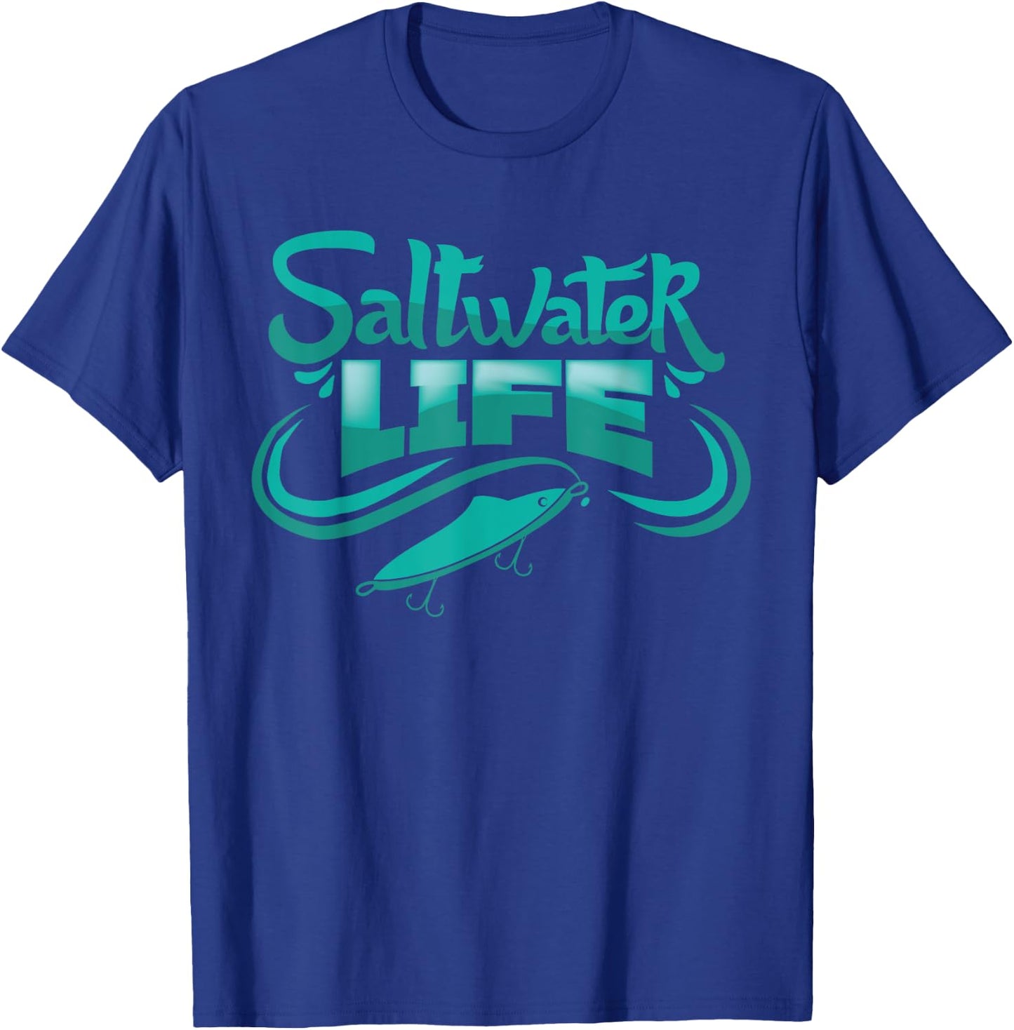 Classic Fishing Shirt For 2018 Saltwater Fisherman Gift T-Shirt - T-Shirt | Royal