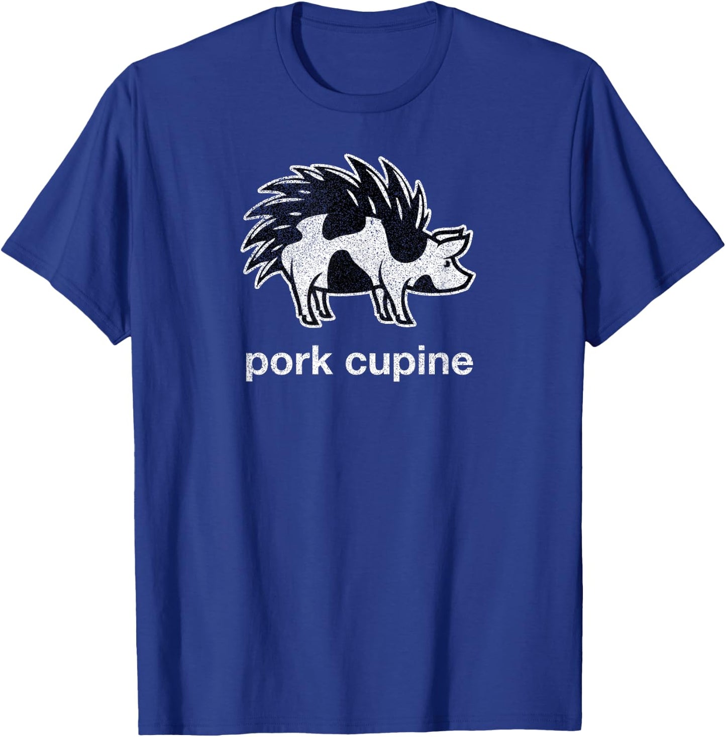 Funny Pork-Cupine Shirt - Porcupine and Pig T-Shirt - T-Shirt | Royal