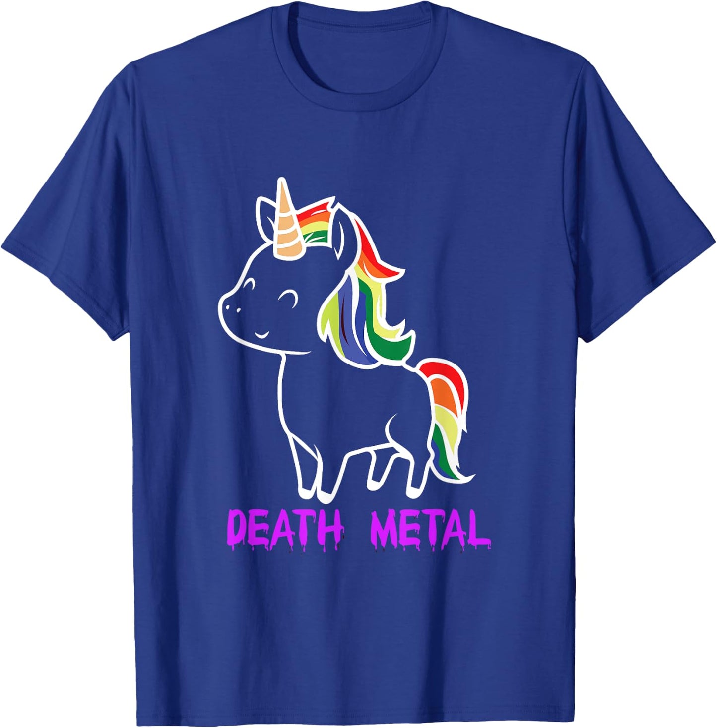 Death Metal Unicorn Music Festival Metalhead T-Shirt - T-Shirt | Royal