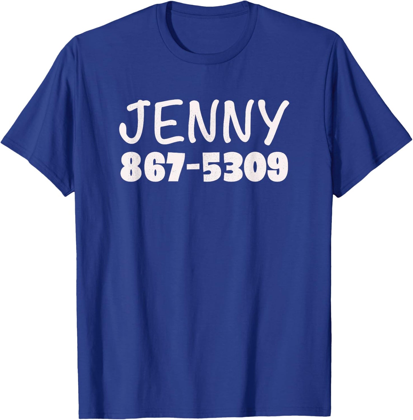 Jenny Phone Number 867-5309 Funny Rock Music T-Shirt - T-Shirt | Royal