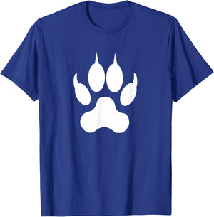 Wolf Paw Print T-Shirt - T-Shirt | Royal